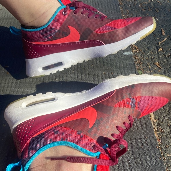 LIMITED EDITION Nike Air Max Thea Print N7 Burgundy Sneakers Women’s Size 7 - Picture 13 of 17